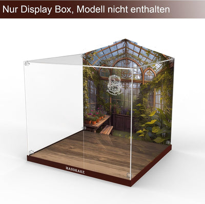 cooldac Acryl-Vitrine kompatibel mit Lego Harry Potter 76433 Zaubertrankpflanze Alraune, Staubdichte