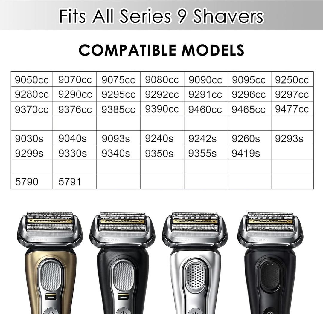 Series 9 Pro Elektrorasierer Scherkopf 94M, Ersatzscherteil für Herren Rasierer Serie 9, Kompatibel