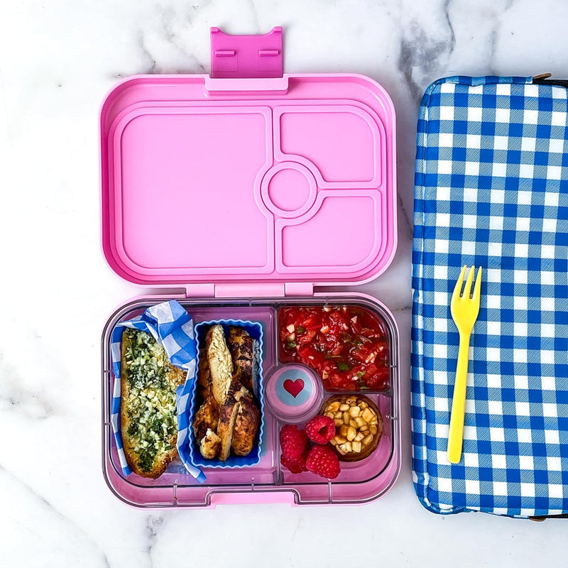 Yumbox Panino M Lunchbox (Fifi Pink) - mittelgrosse Brotdose mit 4 Fächern | Kinder Bento Box für Ki