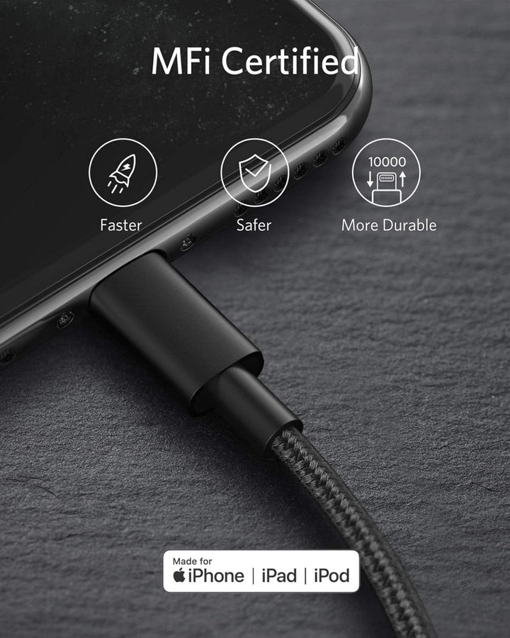 Anker USB C Lightning Kabel, 331 USB C auf Lightning Ladekabel 100cm, MFi zertifiziert, New Nylon Sc