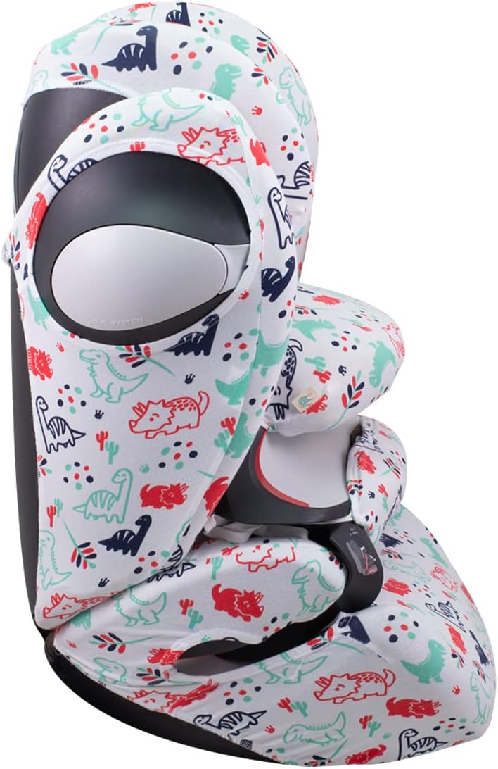 JYOKO Kids Bezug für Autositz kompatibel mit Cybex Pallas M (Dino Party), Dino Party