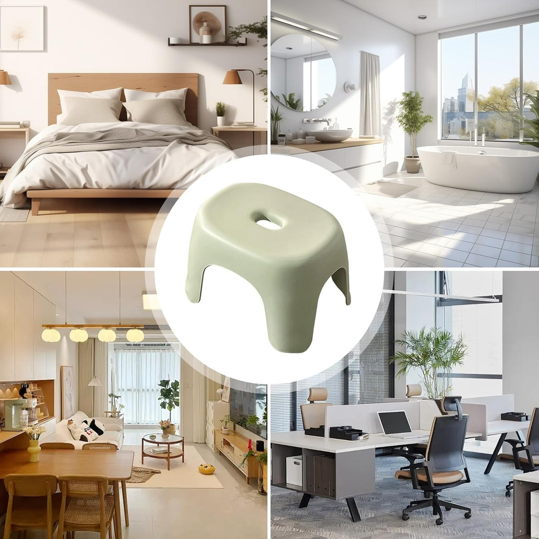 Fusshocker,Badezimmerhocker, Sofa-Fussstützenhocker, Multifunktionaler Hocker, tragbarer Hocker, Tri