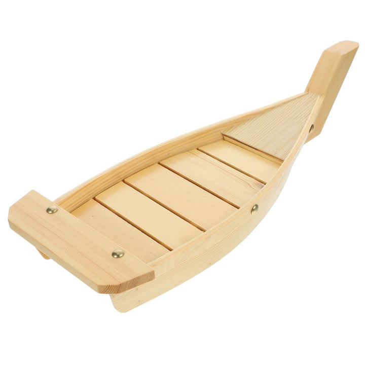 DOITOOL Holz Sushi Boot Sushi Teller Japanischen Stil Sushi Tablett für Home Restaurant
