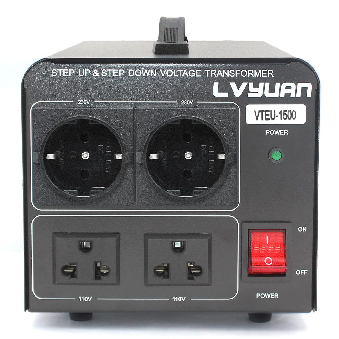Yinleader 1500W 230V bis 110V USA Spannungswandler Ringkern-Transformator 1500 Watt - In: 110V oder