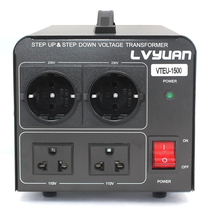 Yinleader 1500W 230V bis 110V USA Spannungswandler Ringkern-Transformator 1500 Watt - In: 110V oder