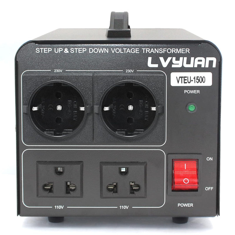 Yinleader 1500W 230V bis 110V USA Spannungswandler Ringkern-Transformator 1500 Watt - In: 110V oder