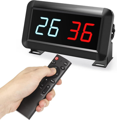 PELLOR Sport Anzeigetafel Fussball Portable Scoreboard, LED Anzeigetafel Elektronisch 0-99 mit Fernb