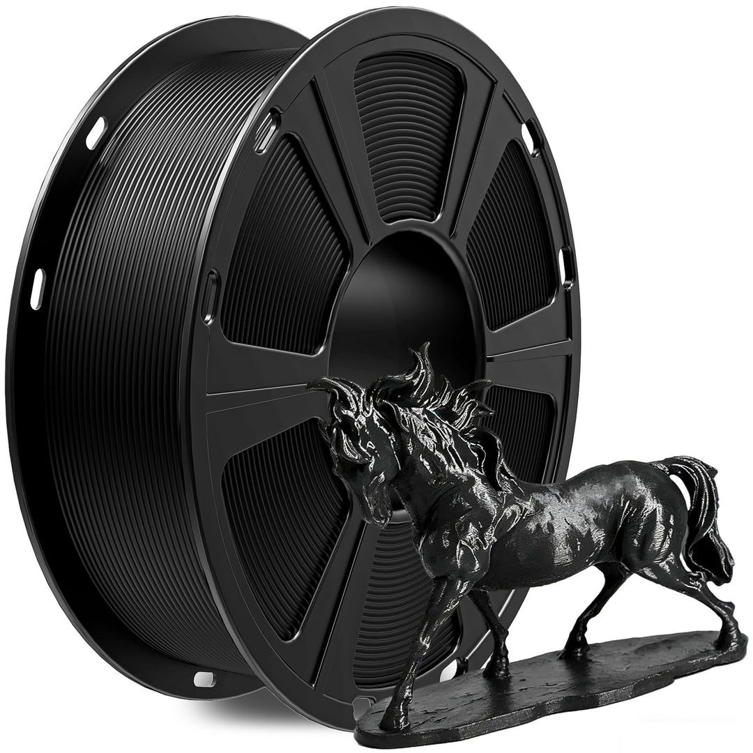 PLA Filament 1.75mm, GIANTARM 3D Drucker Filament PLA Schwarz 1kg Spool A-schwarz, A-schwarz