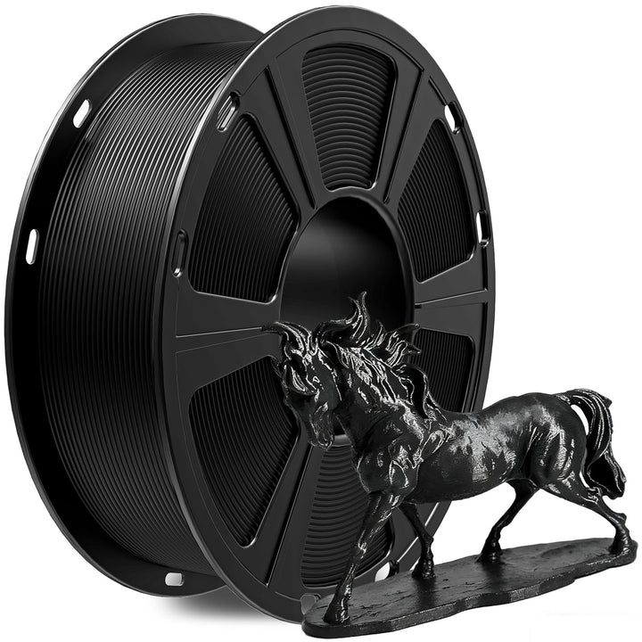 PLA Filament 1.75mm, GIANTARM 3D Drucker Filament PLA Schwarz 1kg Spool A-schwarz, A-schwarz