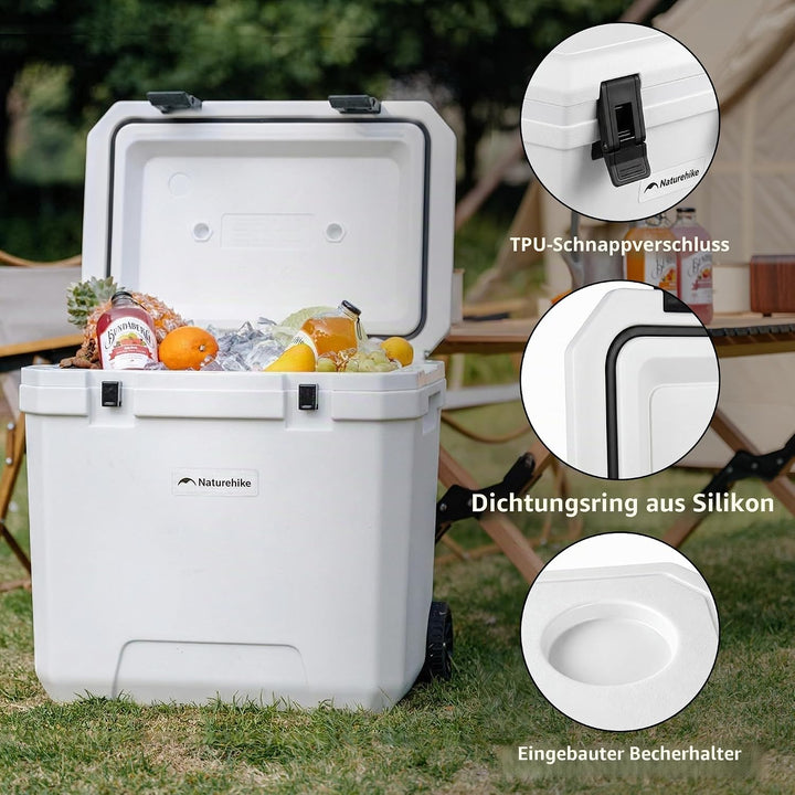 Naturehike Kühlbox 17 Liter/24 Liter/36 Liter Thermobox hochwertige PU Isolierbox 48 Std. Kühlleistu