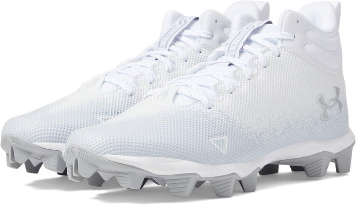 Under Armour Glyde Rm Damen Softball-Schuh 40.5 EU White White Metallic Silver, 40.5 EU White White
