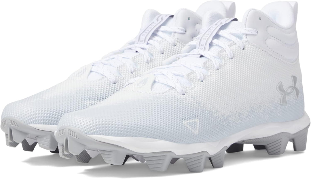 Under Armour Glyde Rm Damen Softball-Schuh 40.5 EU White White Metallic Silver, 40.5 EU White White