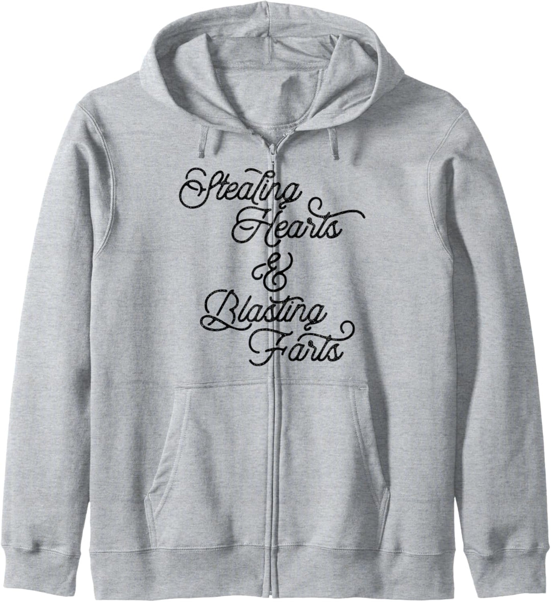 Stealing Hearts & Blasting Farts Funny Script Valentines Day Kapuzenjacke