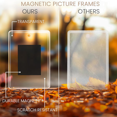 Kurtzy Bilderrahmen Magnete für den Kühlschrank Magnet Bilderrahmen(50er Pack) Für Fotos 7 x 4,5 cm