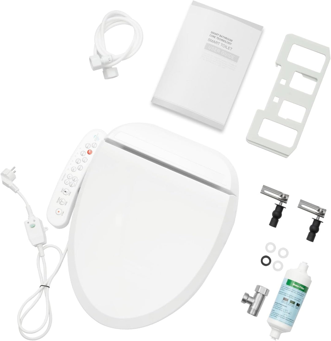 Bidet Sitz Elektrisch Dusch WC Toilettensitz Smart Dusch WC Bidet Selbstreinigende Düsen mit Sitzhei