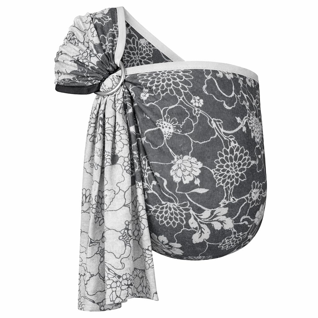 Hoppediz Ring-Sling, Baby-Tragetuch ab Geburt, Baumwolle Leinen, Design Florenz, Florenz