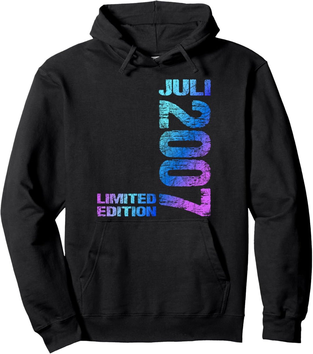 Juli 2007 Junge Mädchen 17. Geburtstag Limited Edition 17 Pullover Hoodie