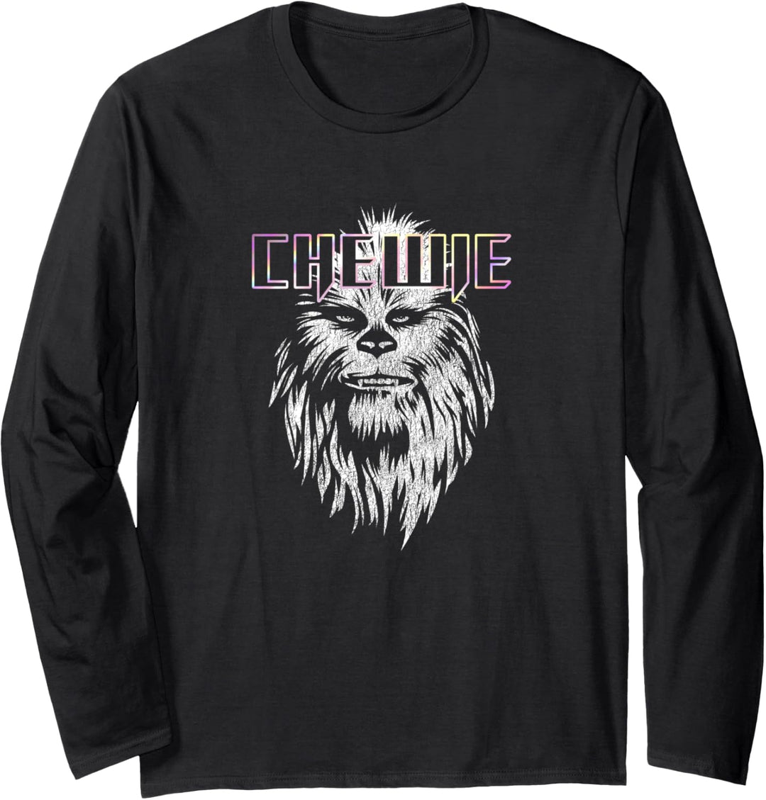 Star Wars Chewie Neon Logo Langarmshirt