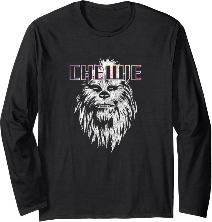 Star Wars Chewie Neon Logo Langarmshirt