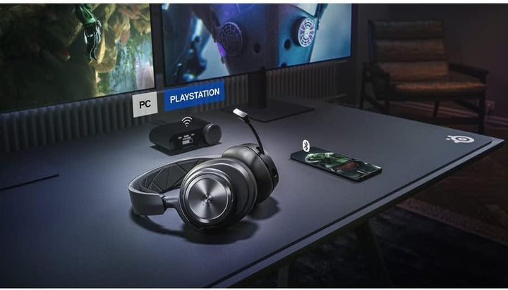 SteelSeries Arctis Nova Pro Wireless - Multi-System Gaming-Headset – Hi-Fi-Treiber – Active Noise Ca