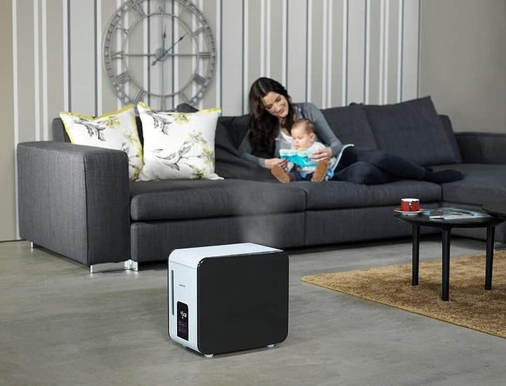 BONECO Verdampfer S450 I Luftbefeuchter I 7L Wassertank I Räume bis 100 m² I Aroma Funktion I Touch-
