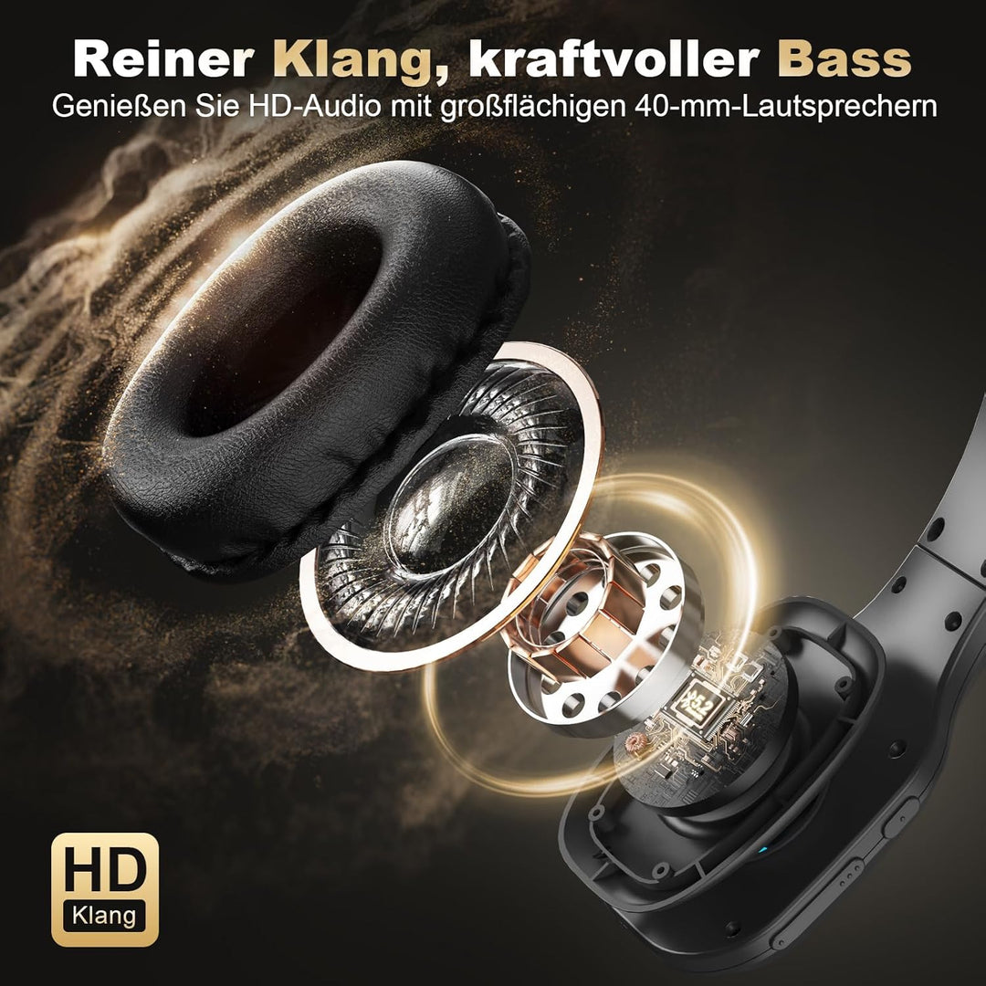ShinePick Bluetooth Headset für LKW-Fahrer, Kabelloser EIN-Ohr-Kopfhörer mit Rauschunterdrückendem M