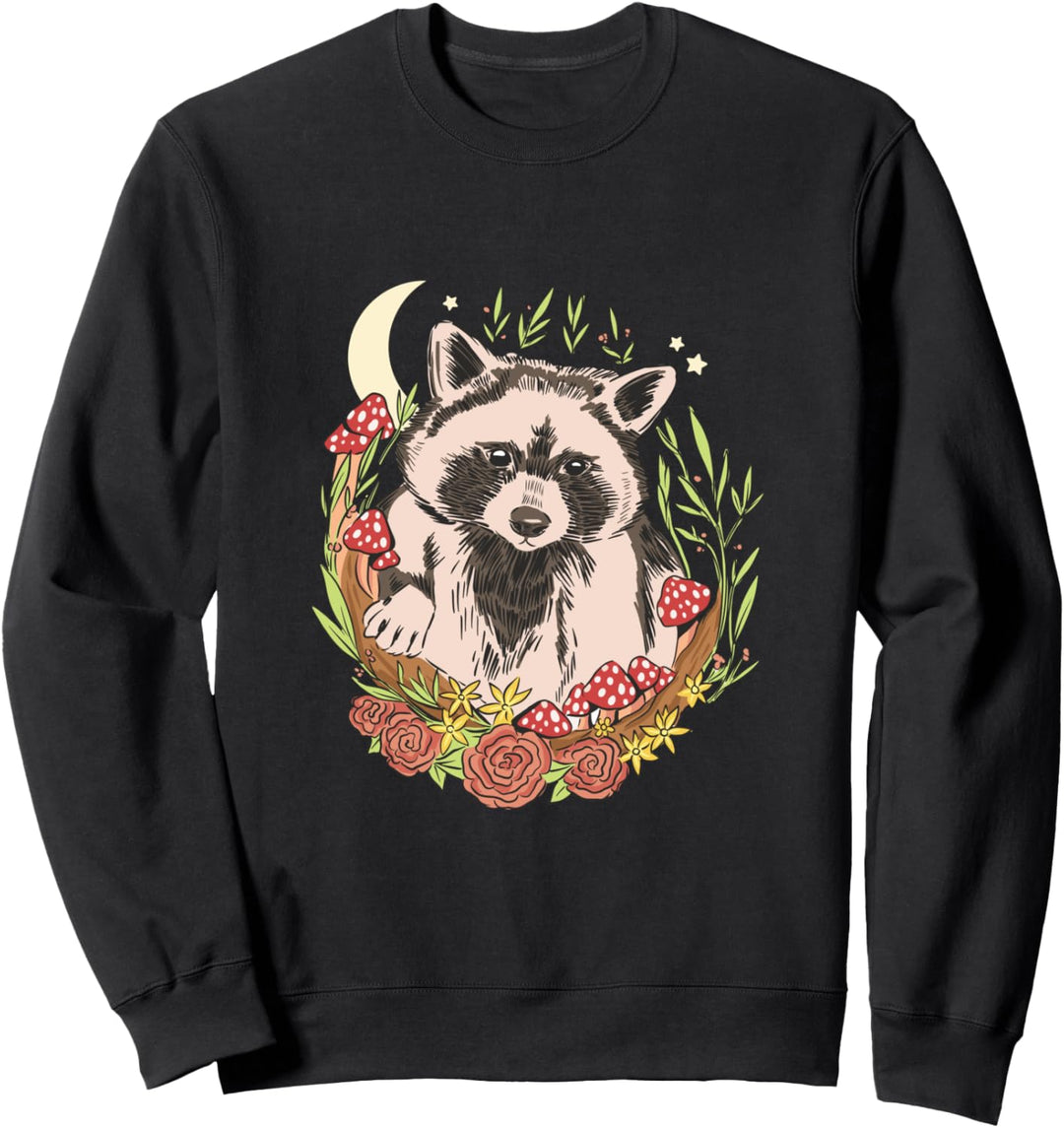 Lustiger Waschbär Sweatshirt