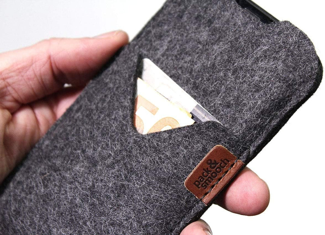 Pack &amp; Smooch Hülle für iPhone SE (2020-2022) / 8/7 Tasche Shetland 100% Merino Wollfilz, Handmade i