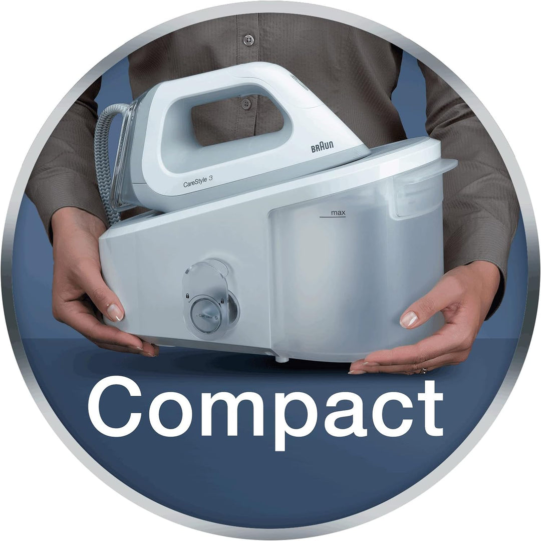 Braun CareStyle 3 IS 3041/1 Dampfbügelstation (2.400 W, 5 bar, Dampfstoss: 310 g/min, Eco-Funktion)