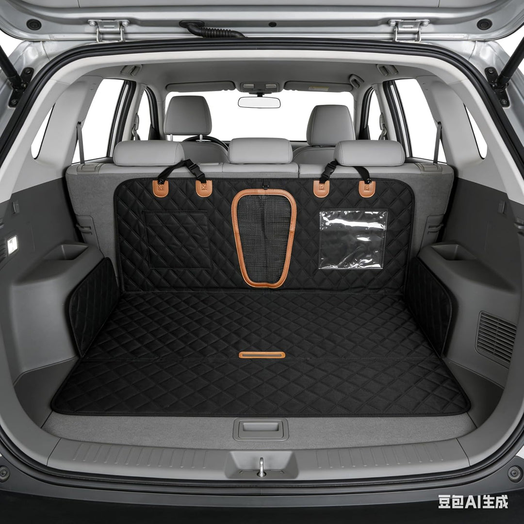 VERTAST Autoschondecke für Hund 137x147 cm, Hundedecke Auto Rückbank mit Sicherheitsgurt, 600D Oxfor
