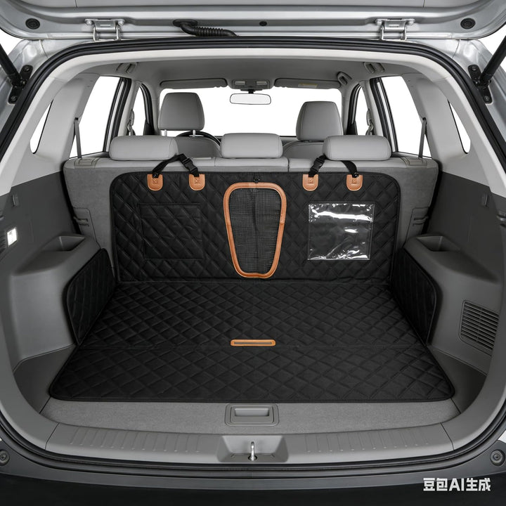 VERTAST Autoschondecke für Hund 137x147 cm, Hundedecke Auto Rückbank mit Sicherheitsgurt, 600D Oxfor