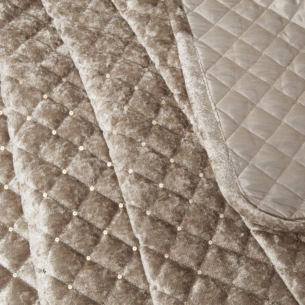 Emma Barclay Glamour Bettwäsche-Set für Doppelbett, Nerz, Polyester, Mink Doppelbett Mink, Doppelbet