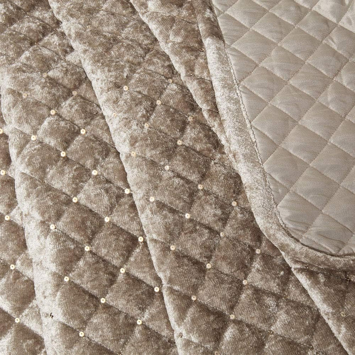 Emma Barclay Glamour Bettwäsche-Set für Doppelbett, Nerz, Polyester, Mink Doppelbett Mink, Doppelbet