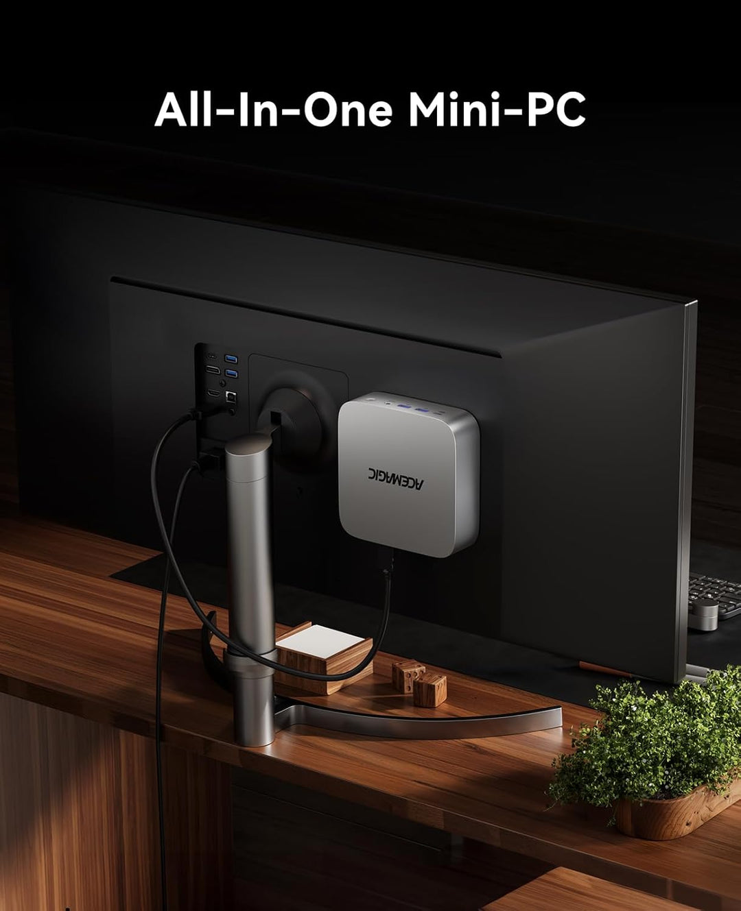 ACEMAGICIAN AM06 Pro Mini PC, AMD Ryzen 5 5625U (6C/12T, up to 4.2Ghz),16GB DDR4 512GB SSD Windows 1