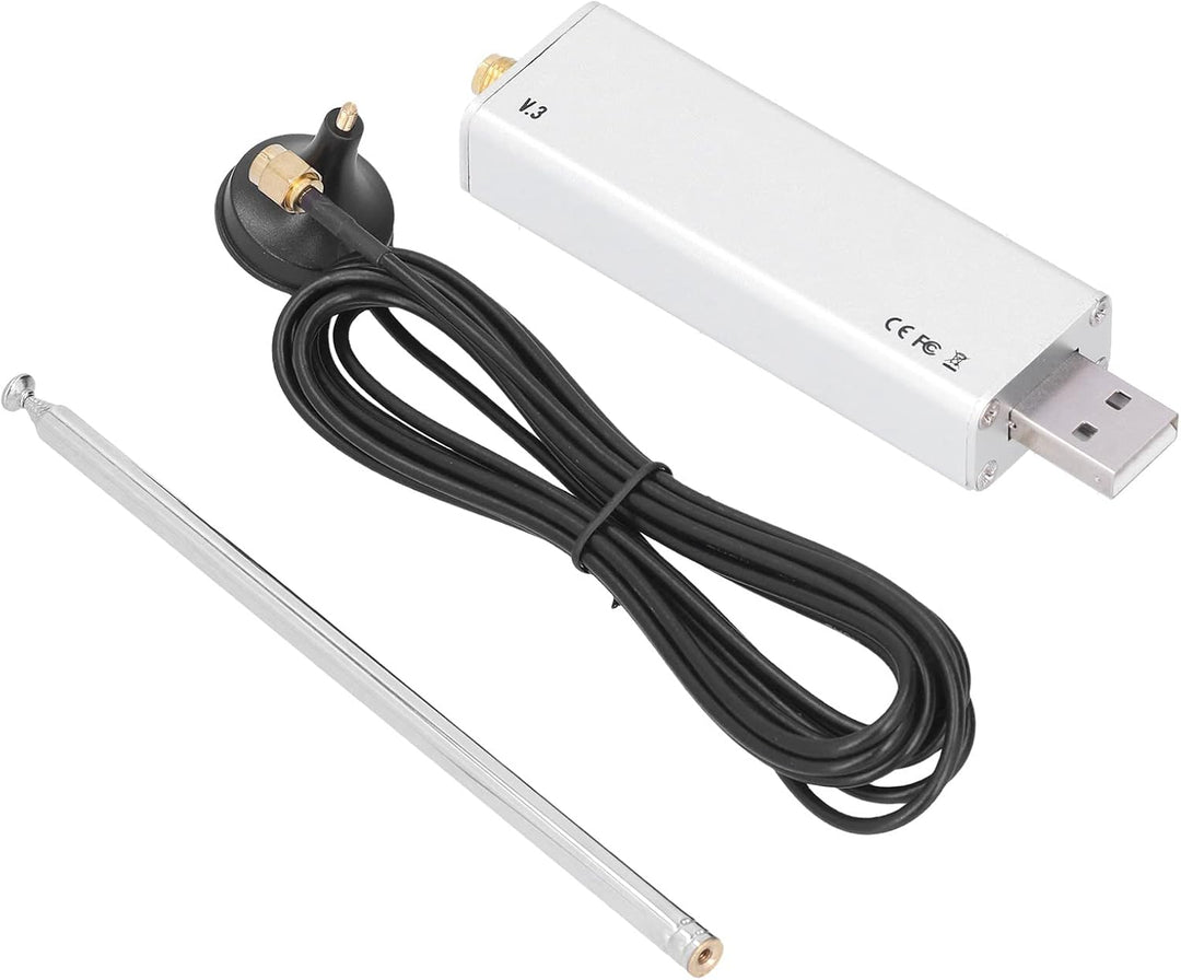 RTL SDR R820T2 V3 RTL2832U Tuner + Antenne + Antennenbasis-Kit FüR Radio-Scanning