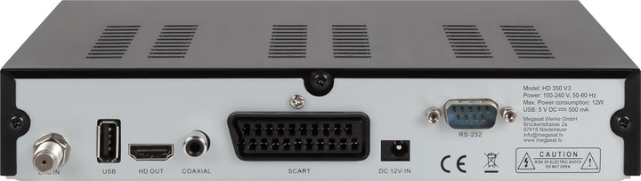 Megasta Sat-Receiver Megasat HD 350, 12 / 230 Volt
