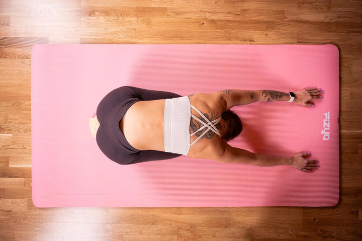 Phyzyo Yoga, Gymnastik und Pilates Matte, Rutschfester NBR-Schaum, Synthetik Kautschuk, Training, Fi