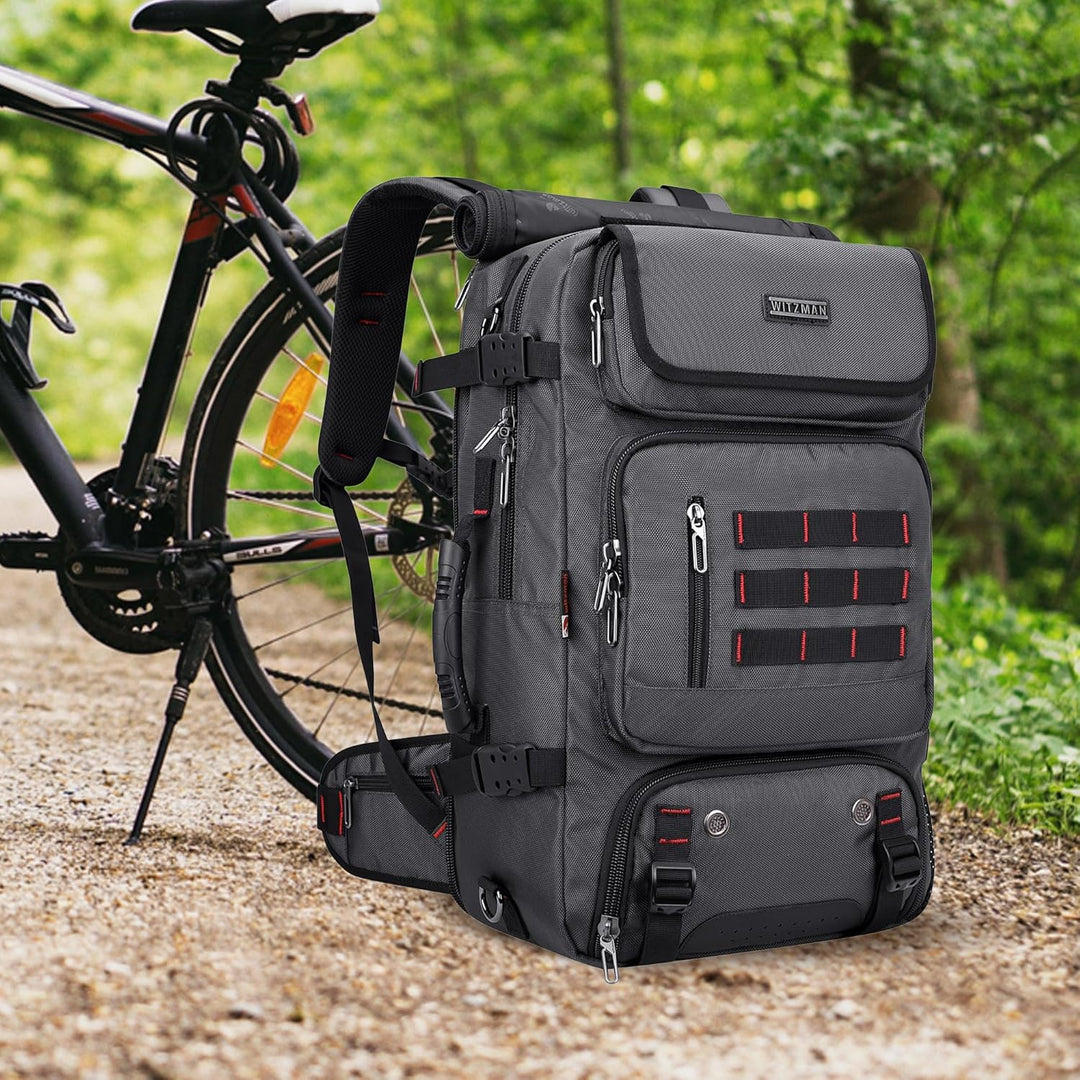 WITZMAN Reiserucksack Herren Gross Reisetasche Reiserucksack Handgepäck Flugzeug mit USB Ladeanschlu