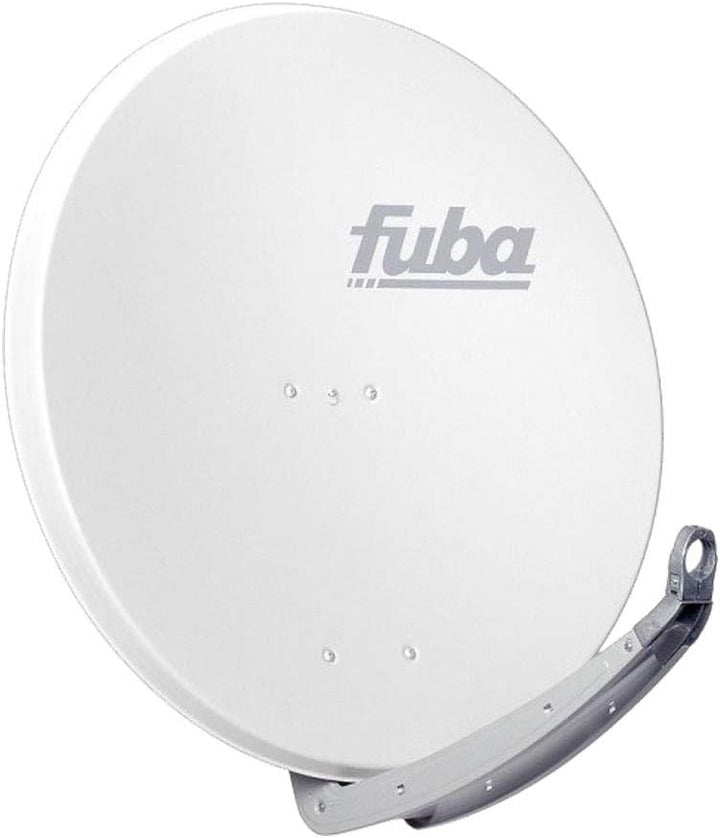 Fuba DAA 780 W Satellitenantenne 78cm Aluminium Weiss mit DEK 217 Twin LNB HDTV 4K 3D 4X F-Stecker,