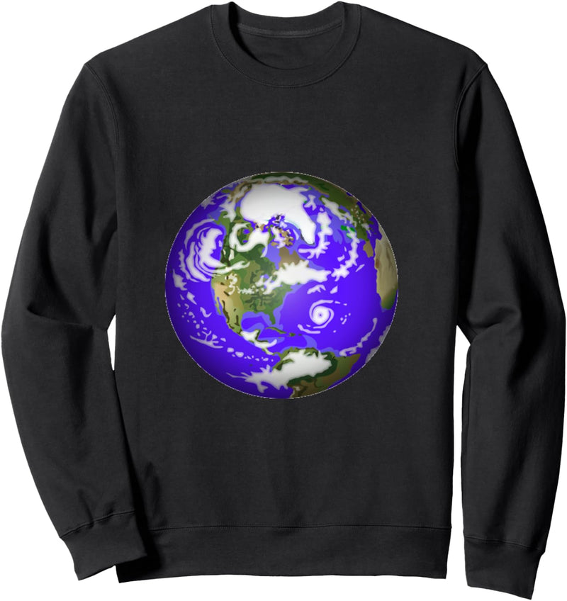 Planet Erde aus dem Weltraum Sweatshirt