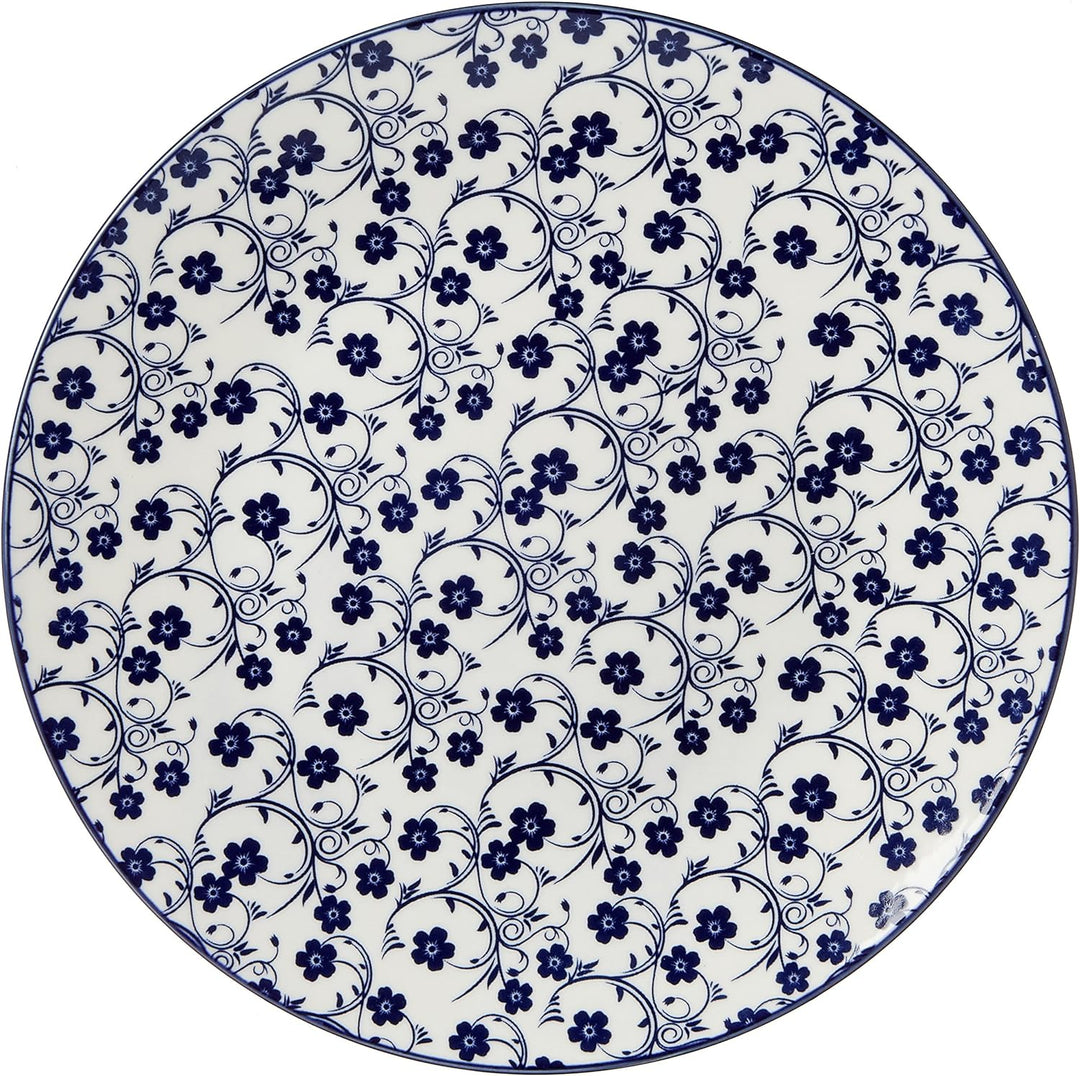 Ritzenhoff & Breker Speiseteller-Set Royal Sakura, 4-teilig, 26,5 cm Durchmesser, Porzellangeschirr,