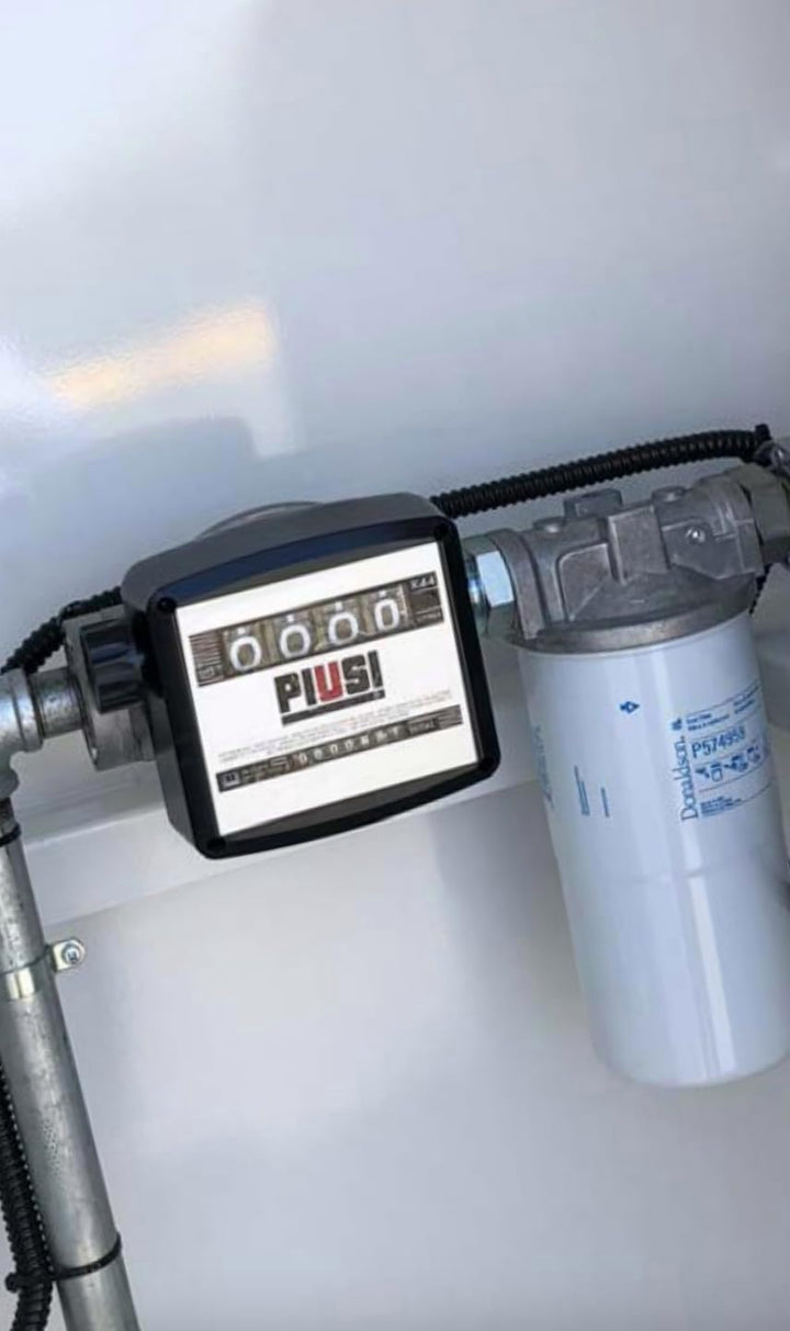 PIUSI Mechanischer Durchflussmesser mit 3 Ziffern für Kraftstoff und Schmierstoffe, Durchfluss bis z