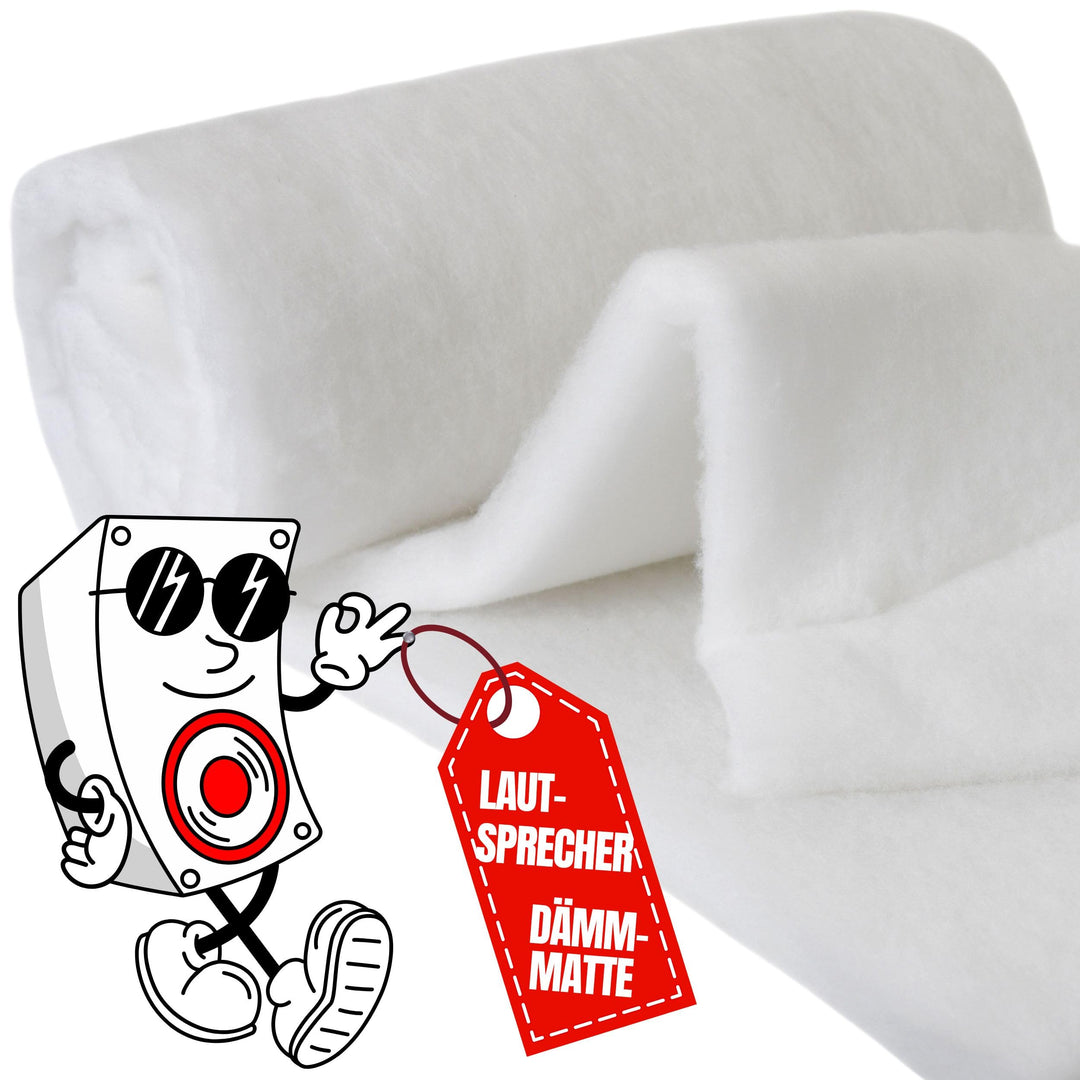Lautsprecher Dämmung 100x160cm (45mm dick) Akustik Vlies Absorber | Akustikvlies für bessere Raumaku