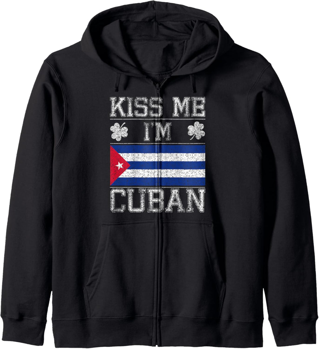 Kiss Me I'm Cuban Funny St Patrick's Day Parade Kapuzenjacke