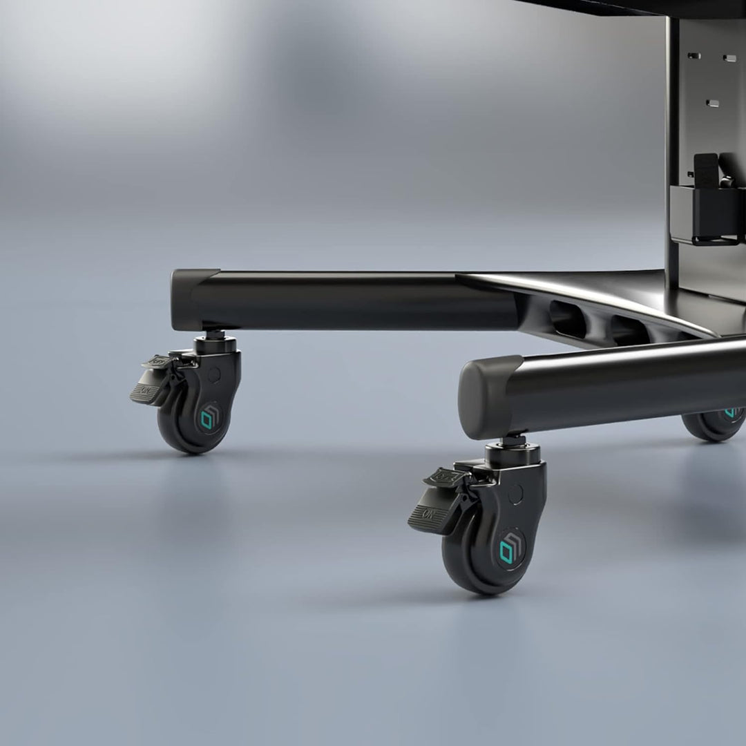 ONKRON Designer TV Ständer Räder ⌀75 mm für Mobile TV Ständer TS1551, TS1552, TS1881, TS2771 mit ela