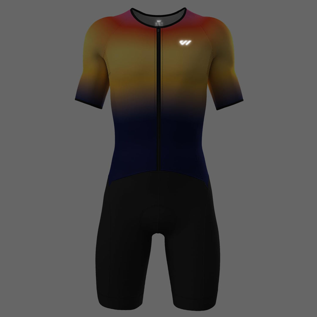Lo.gas Herren Pro Trisuit Kurzarm Triathlonanzug für Rennen und Triathlon-Wettkämpfe -Triathlon-Anzu