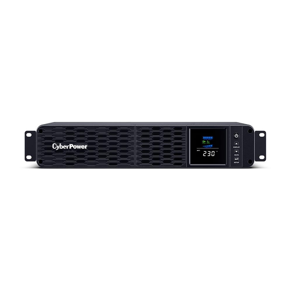 CyberPower CP1200EIPFCRM2U Line-Interactive USV 1200VA/720W, 2HE Reine Sinuswelle, AVR, LCD, USB (HI