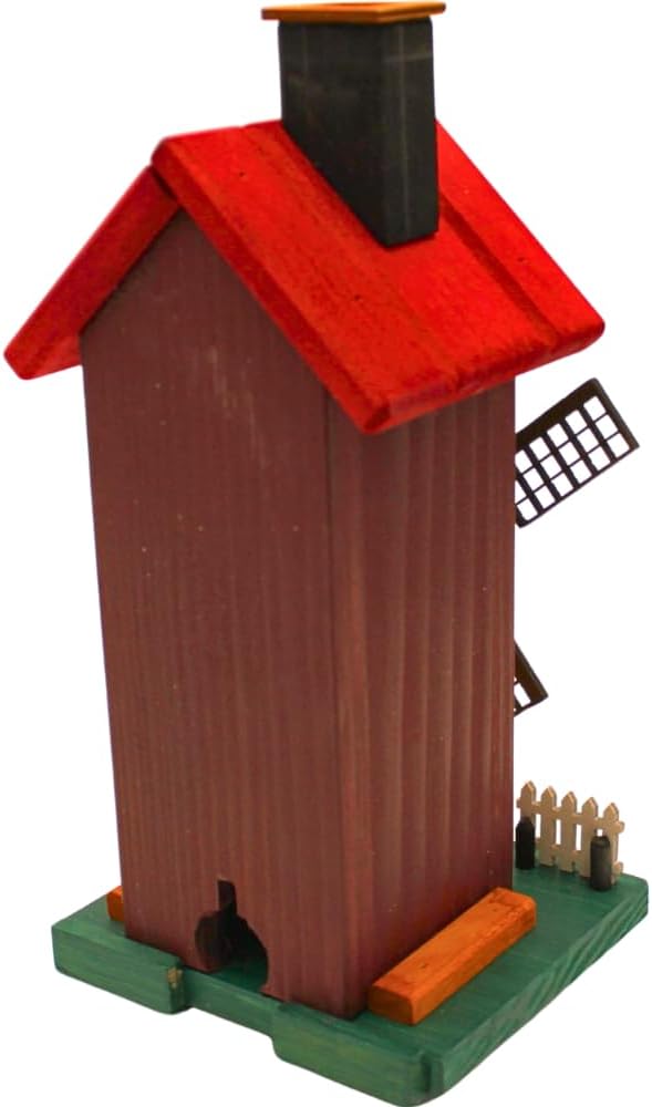 Dekohelden24 XL Räuchermann, Räucherhaus, Räucherfigur, Rauchfigur,Räuchermännchen Haus, Räucherhütt