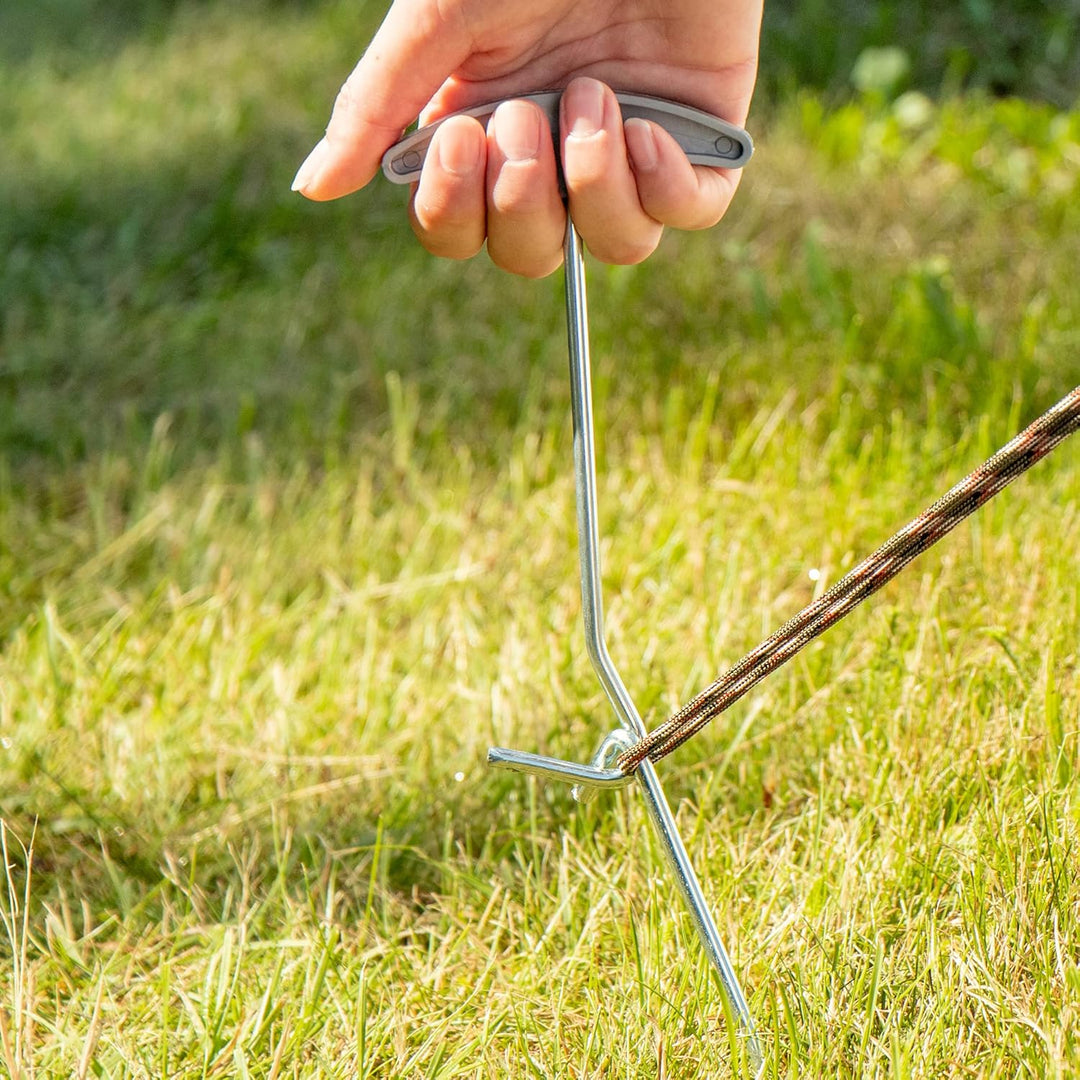 com-four® 36x Zelt-Heringe aus Stahl 23cm x Ø 5mm - extra Dicke Erdnägel für Camping und Outdoor - i