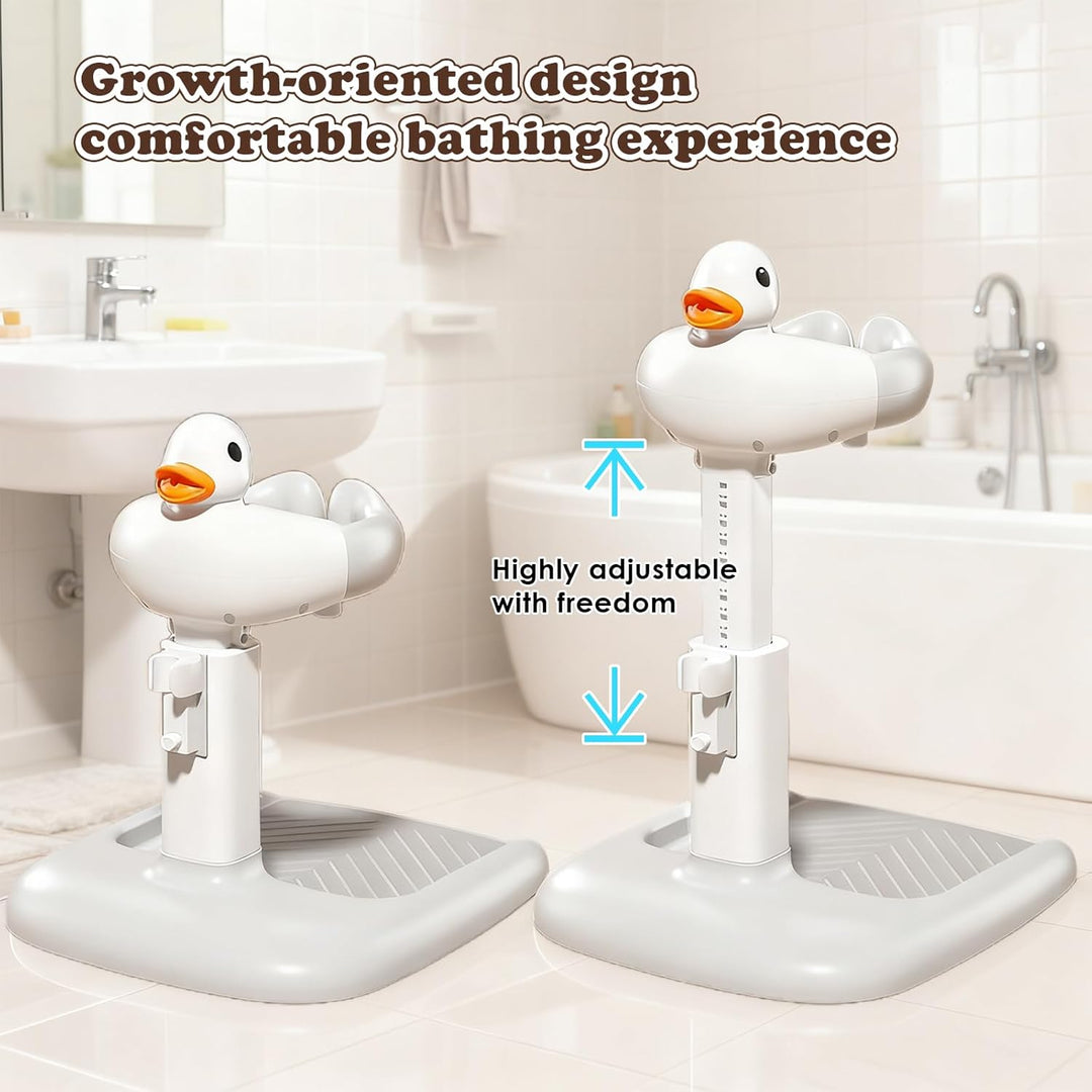 KIRJAUDU Badewannensitz Baby, Baby Badewanne mit Gestell zum Stehen Unterstützen, Höhenverstellbar &amp;